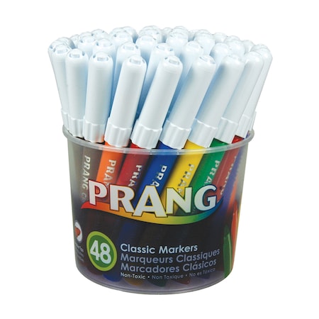 Prang Prang Art Markers, Washable, PK48 X80848